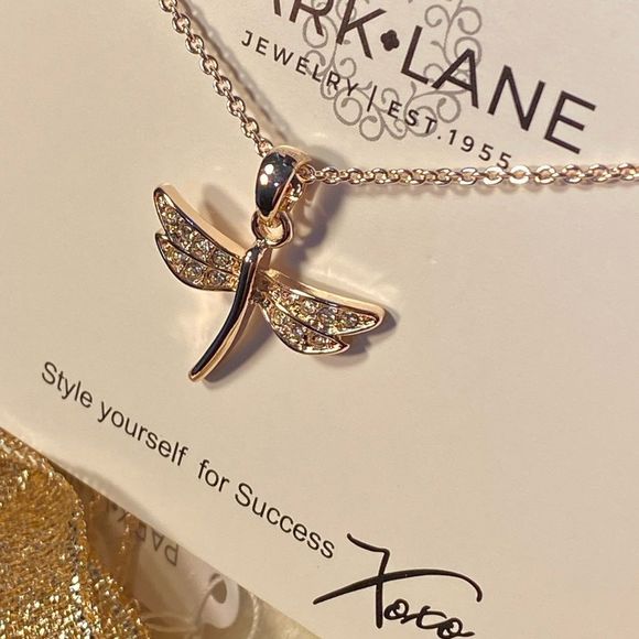 NWT DELICATE DRAGONFLY 🌹 ROSE GOLD ILLUMINATE MICRO CRYSTALS HOPE CHANGE GROWTH - Picture 11 of 15